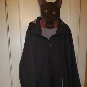 Softshell hooded raincoat